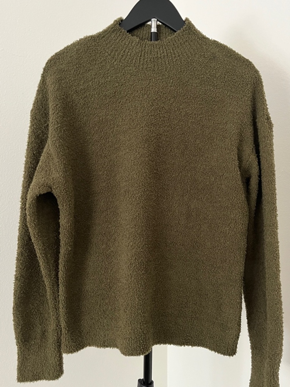 🌿 Sanctuary Cozy Mossy Green Bouclé Pullover ✨ Coastal Minimalist Sweater